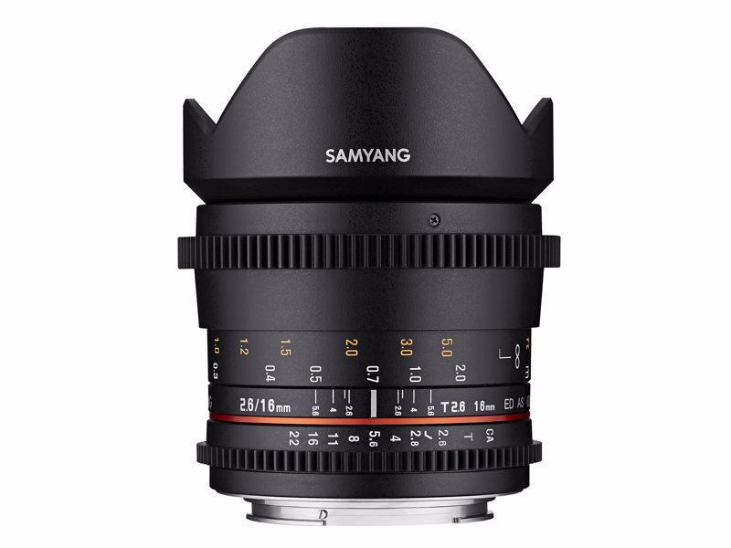 Samyang MF Lens 16mm T2.6 VDSLR Sony A
