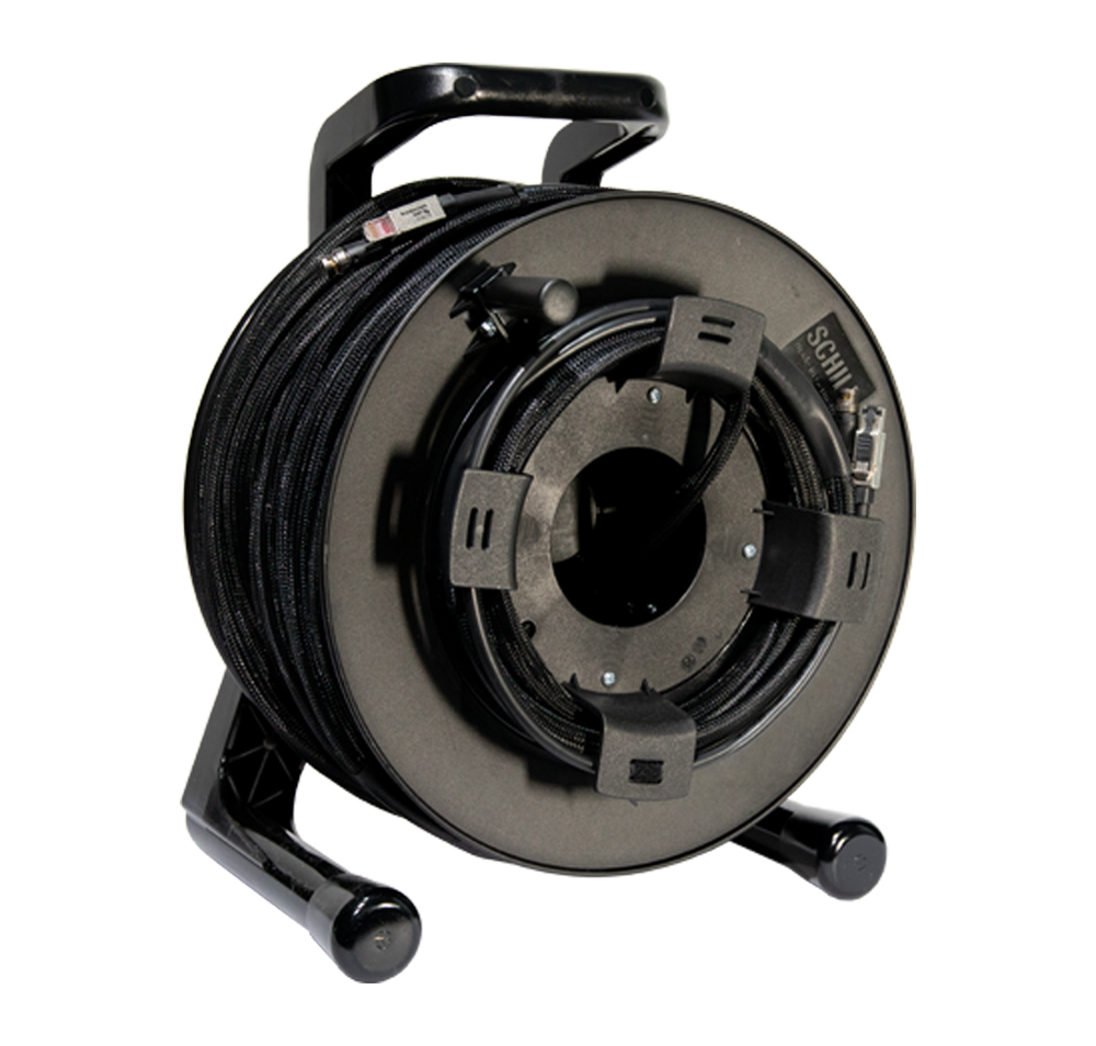 12G-SDI-Ethernet multikaapeli 50m kelaimella