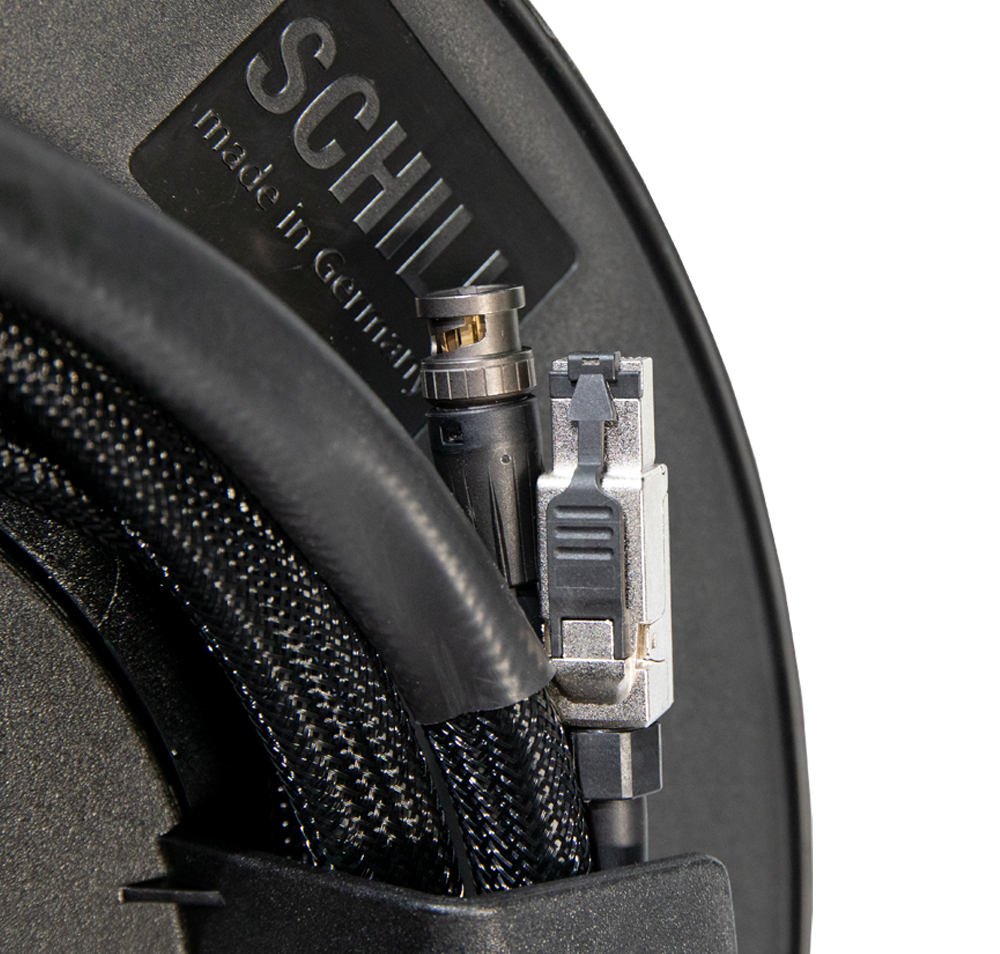 12G-SDI-Ethernet multikaapeli 50m kelaimella