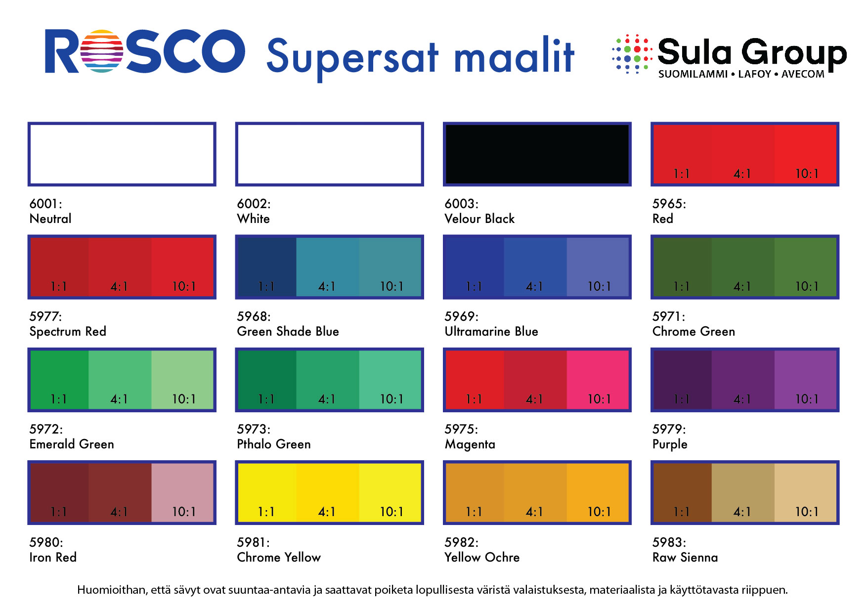 ROSCO Supersat. Maali Spectrum Red 1l.