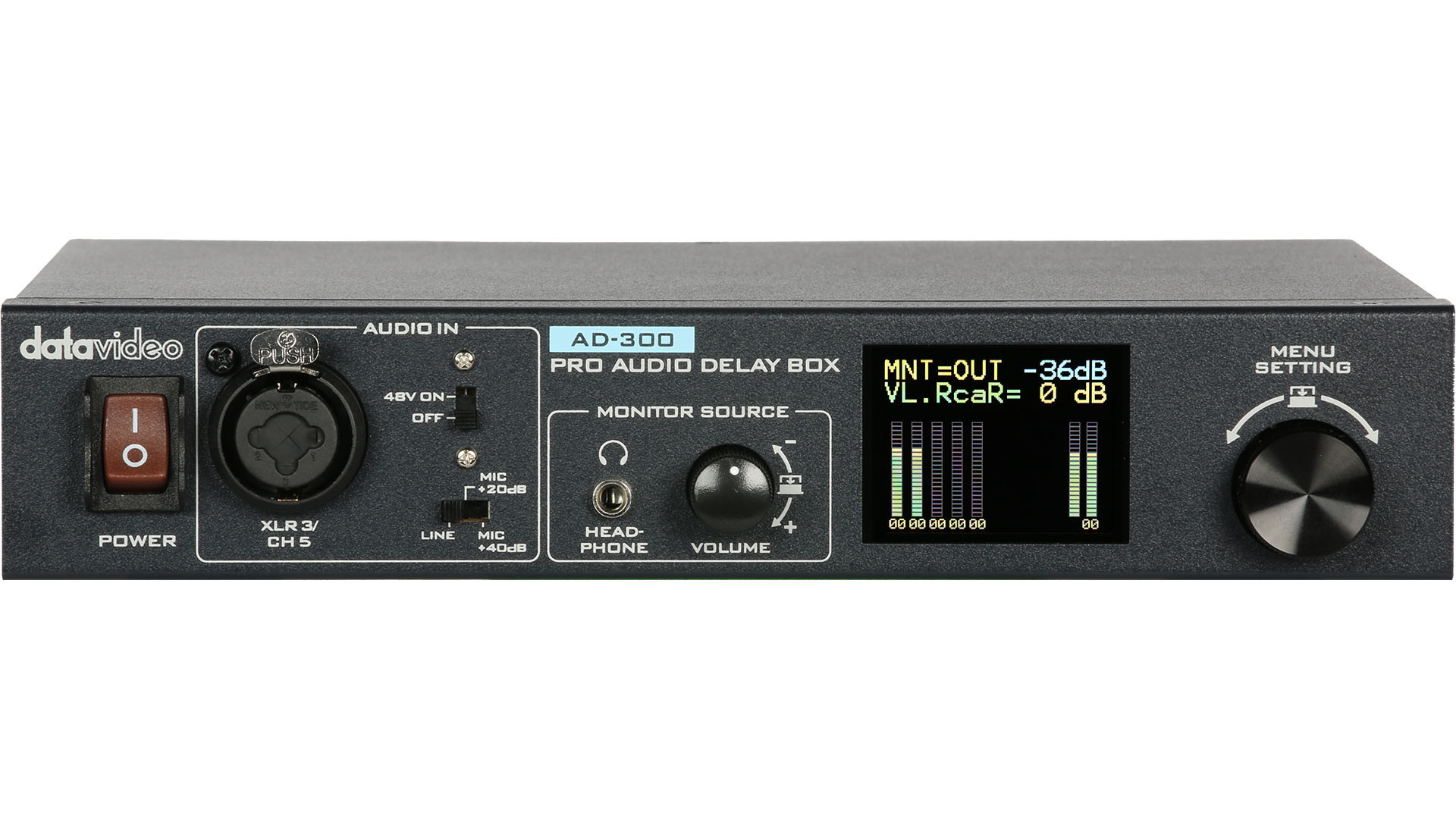 Datavideo AD-300 Audio prosessori viive