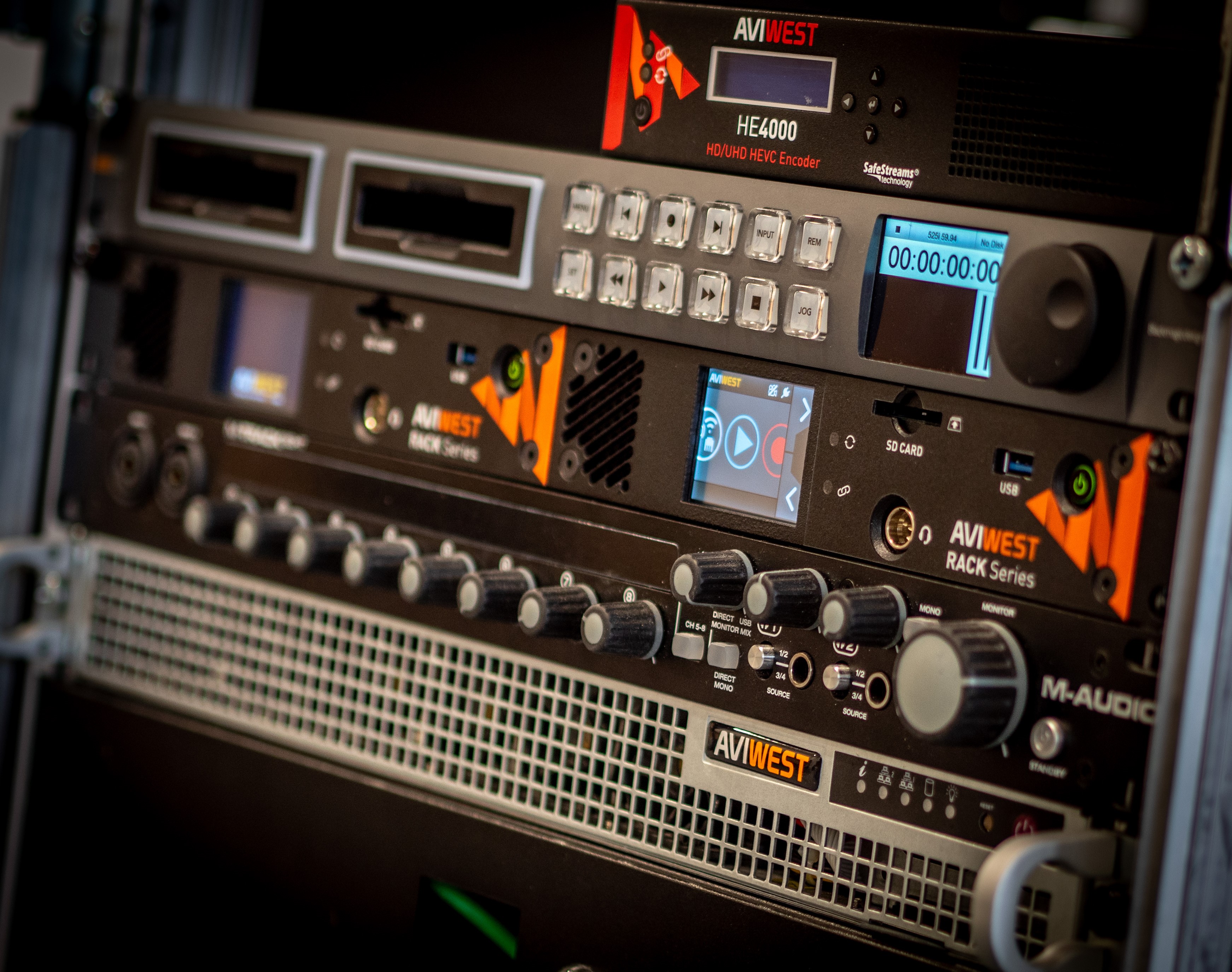 Aviwest RACK200 - H.264/AVC En coder (half rack 1U)