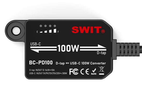 SWIT D-tap to USB-C 100WBi-directional Converter Adaptor