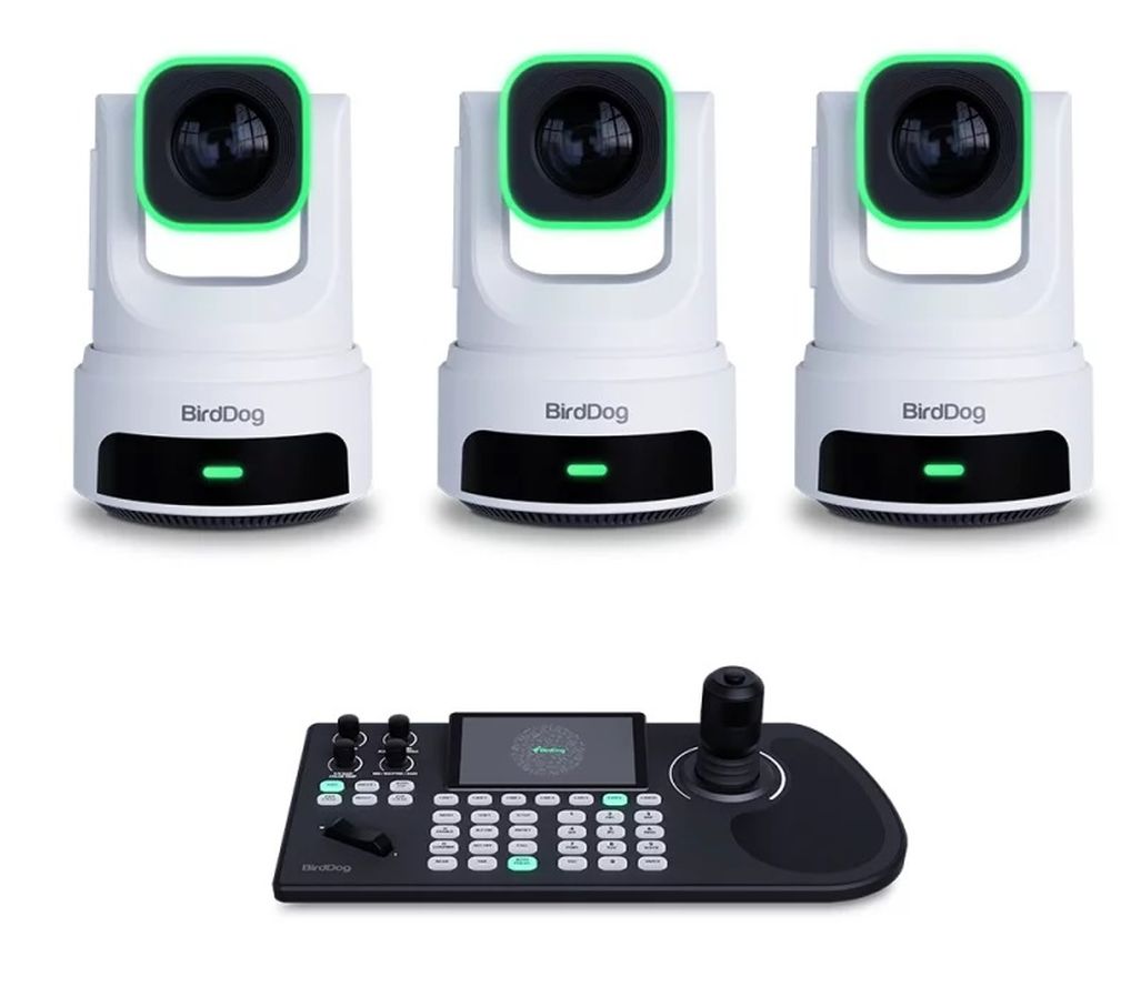 BirdDog X4E Ultra White 3x BDX4EUB + 1x BDKBD Combo