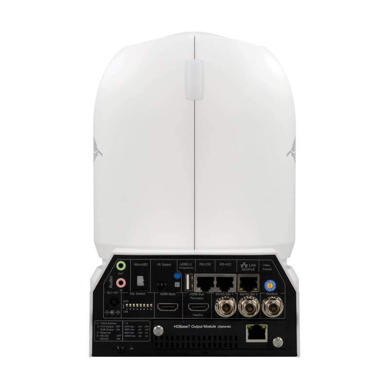 BirdDog P4K White. 4K 10-Bit Full NDI PTZ, 