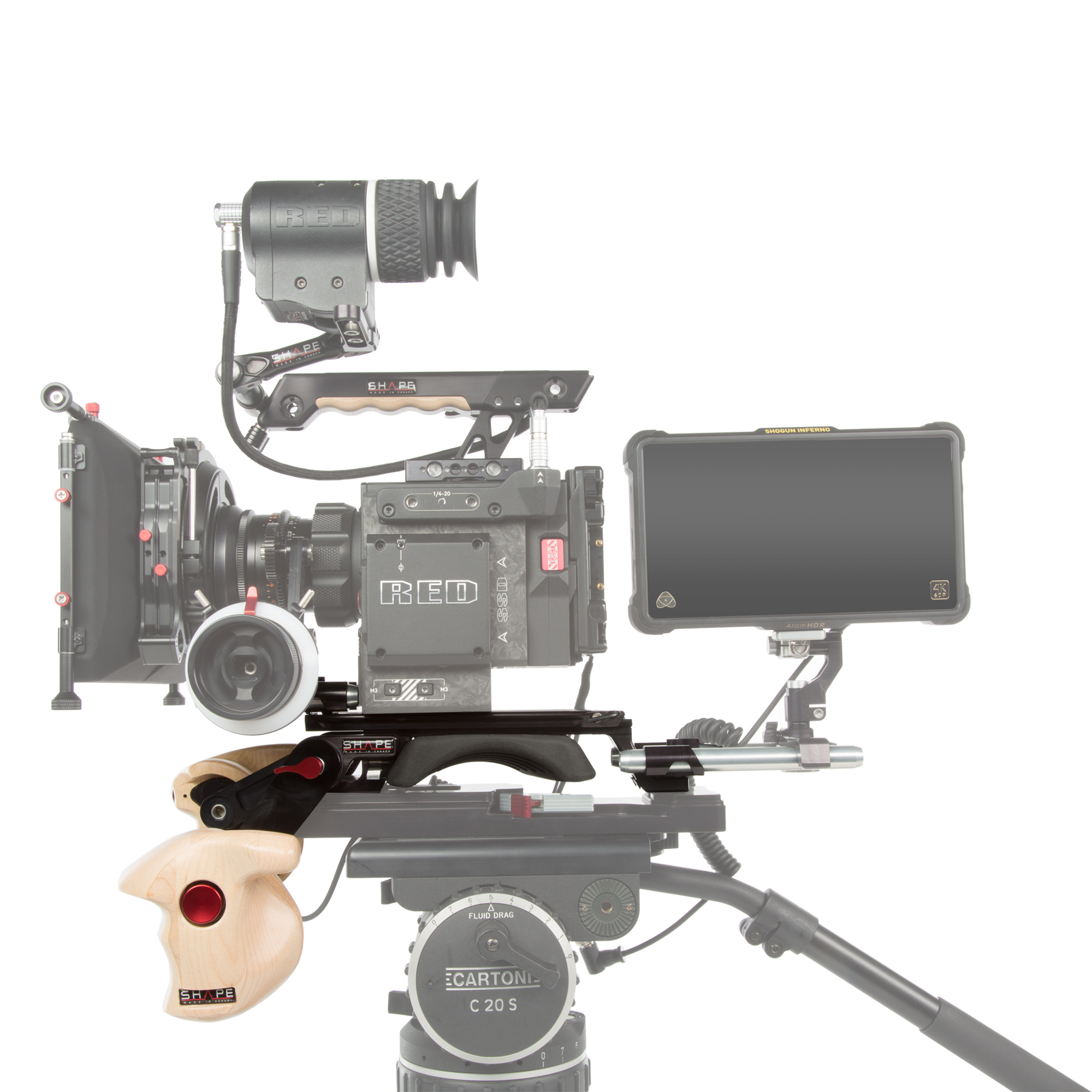 Shape REVOLT VCT BASEPLATE WITH WOODEN HANDLE GRIP