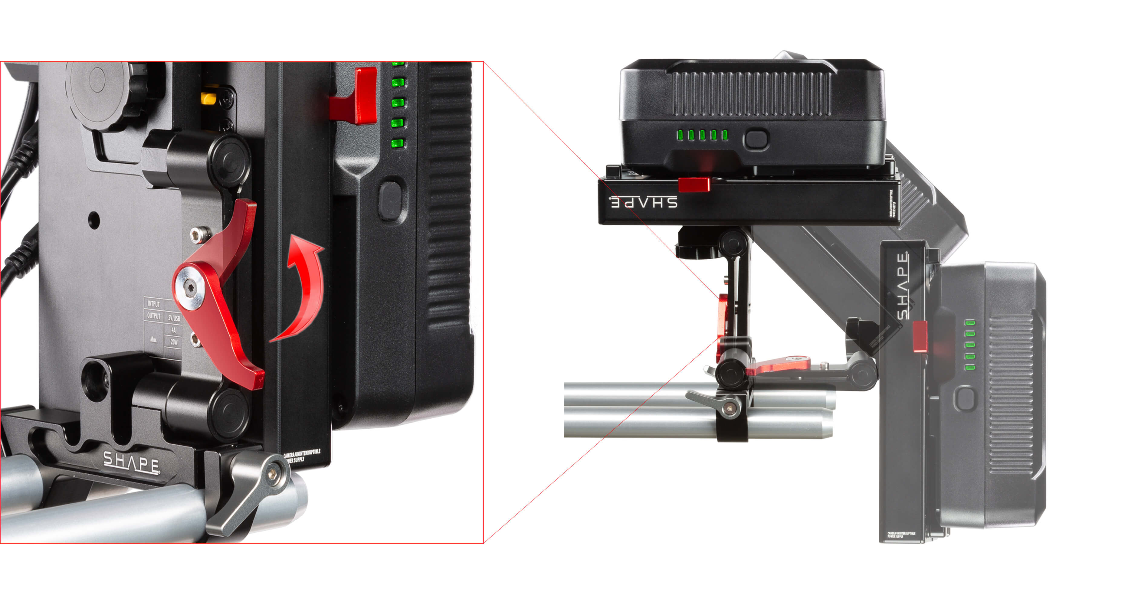 Shape D-BOX CAMERA POWER & CHARGER FOR BLACKMAGIC