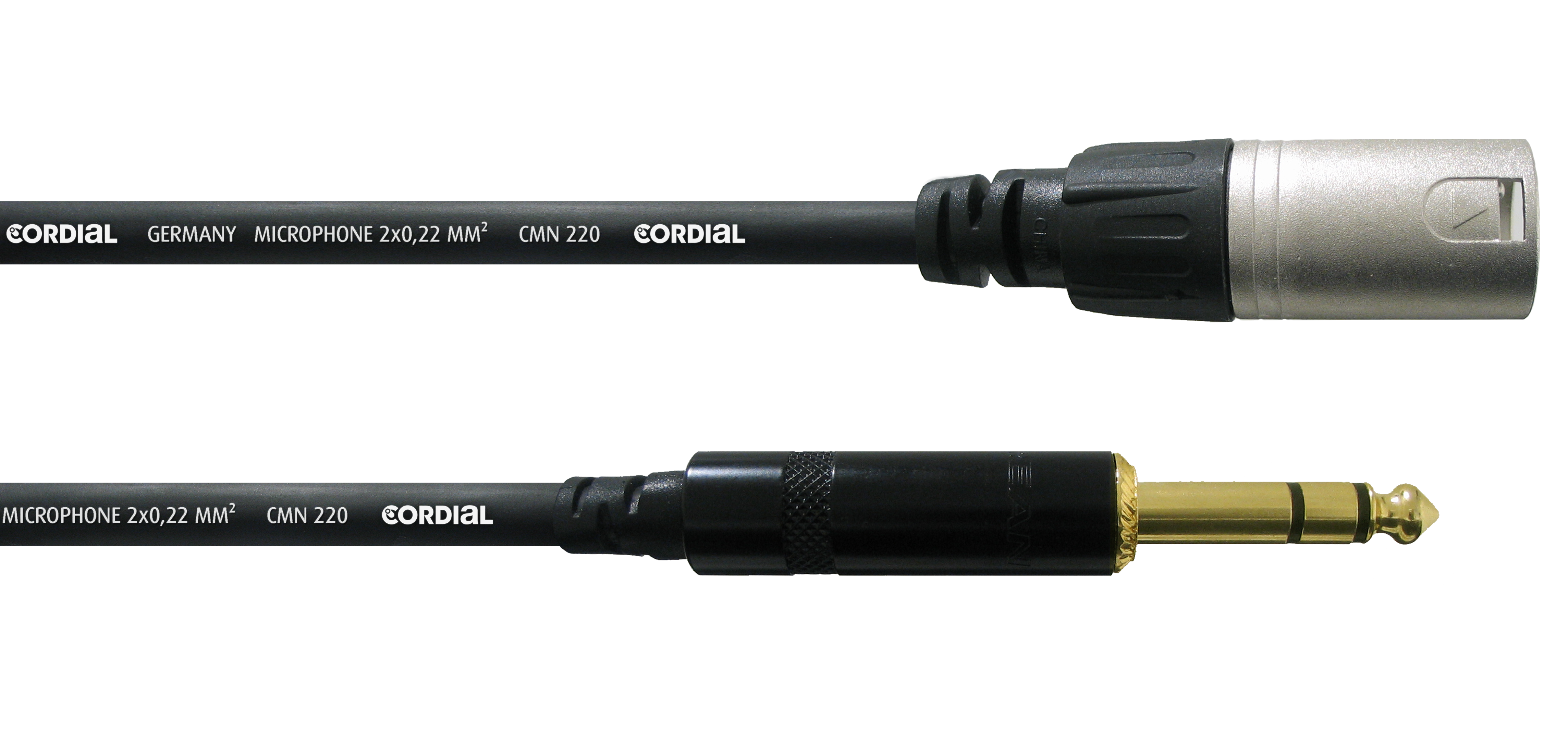 Cordial 0,6 m, XLR-uros/¼'' st