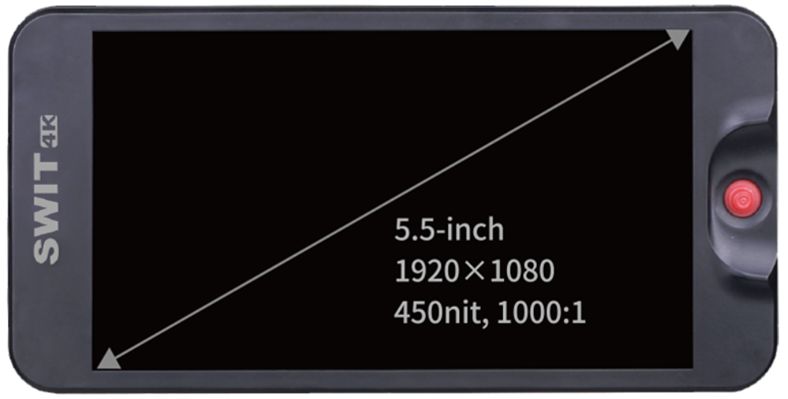 Swit 5.5 tuuman FHD 4K HDMI kameramonitori