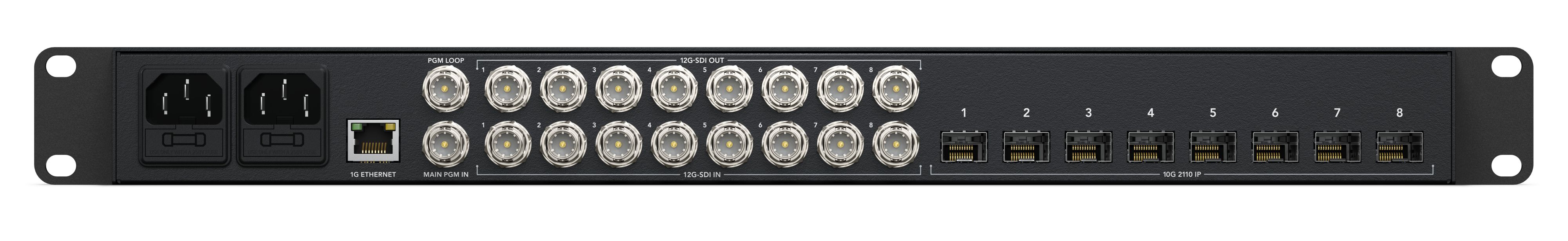 Blackmagic 2110 IP Converter 8x12G SFP