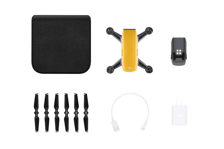 DJI Spark  Minikopteri Keltainen