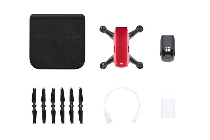 DJI Spark  Minikopteri Punainen