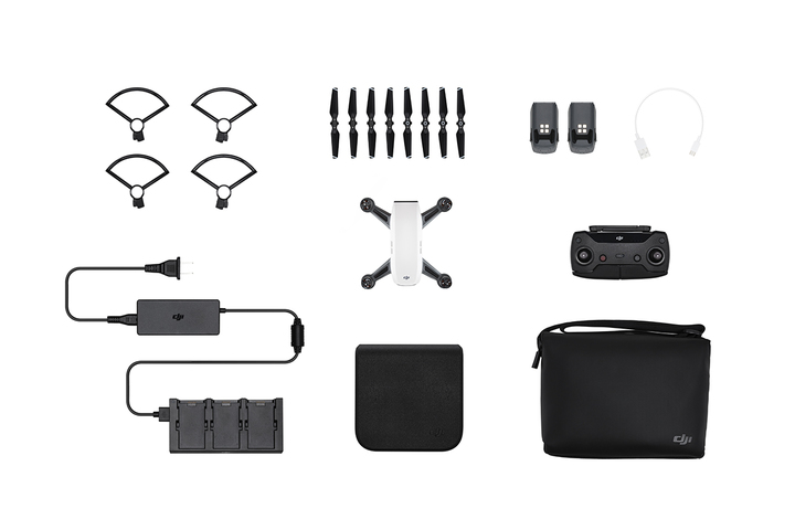DJI Spark  Minikopteri Fly More Sininen