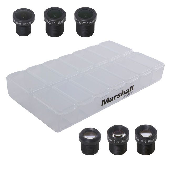 Marshall CV-LENS-PACK 2.3mm, 2.8mm, 6mm, 8mm, 12mm & 16mm M1