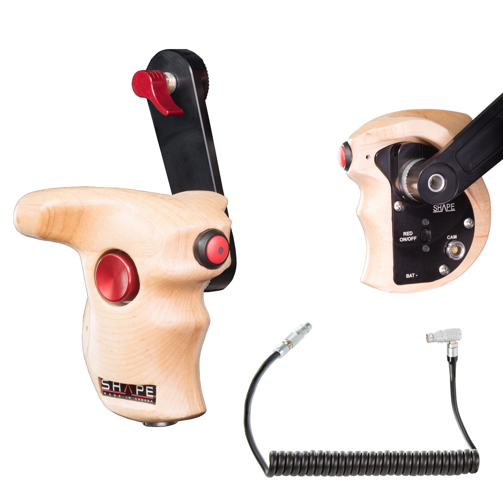 Shape WOODEN GRIP (RIGHT) WITH ARRI START/STOP + H
