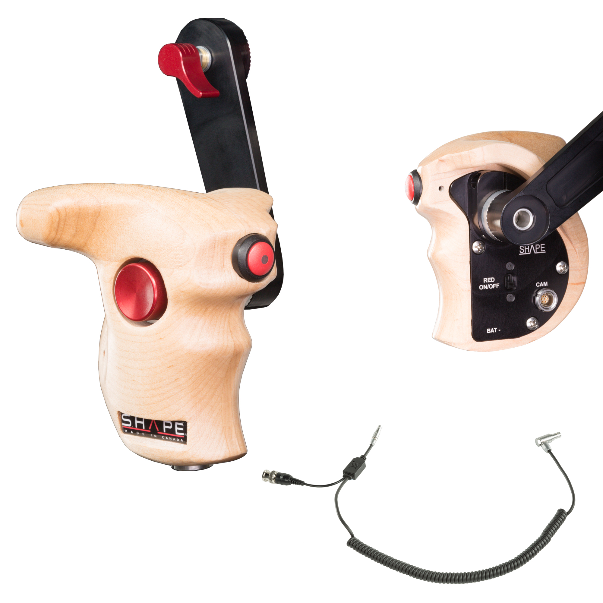 Shape WOODEN GRIP (RIGHT) WITH RED START/STOP + HA