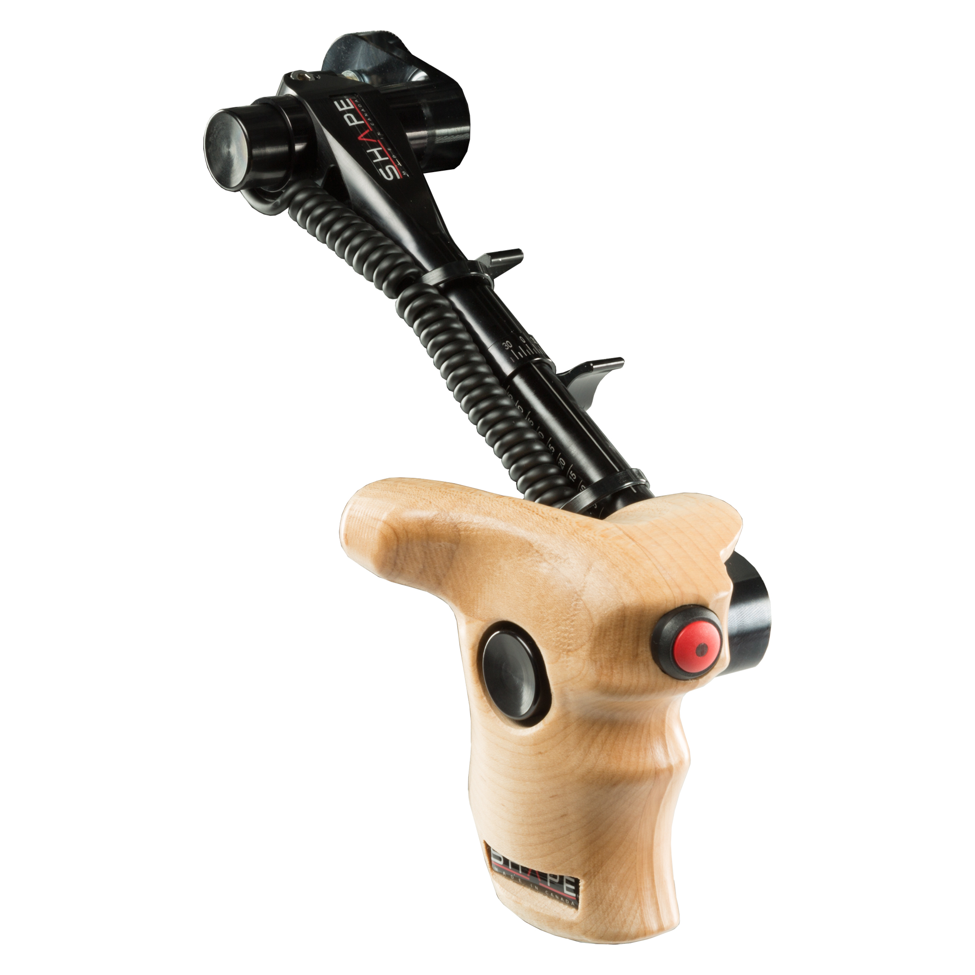 Shape WOODEN GRIP (RIGHT) WITH RED START/STOP + TE
