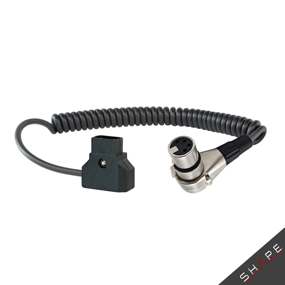 Shape D-TAP TO 4-PIN XLR COILED CABLE