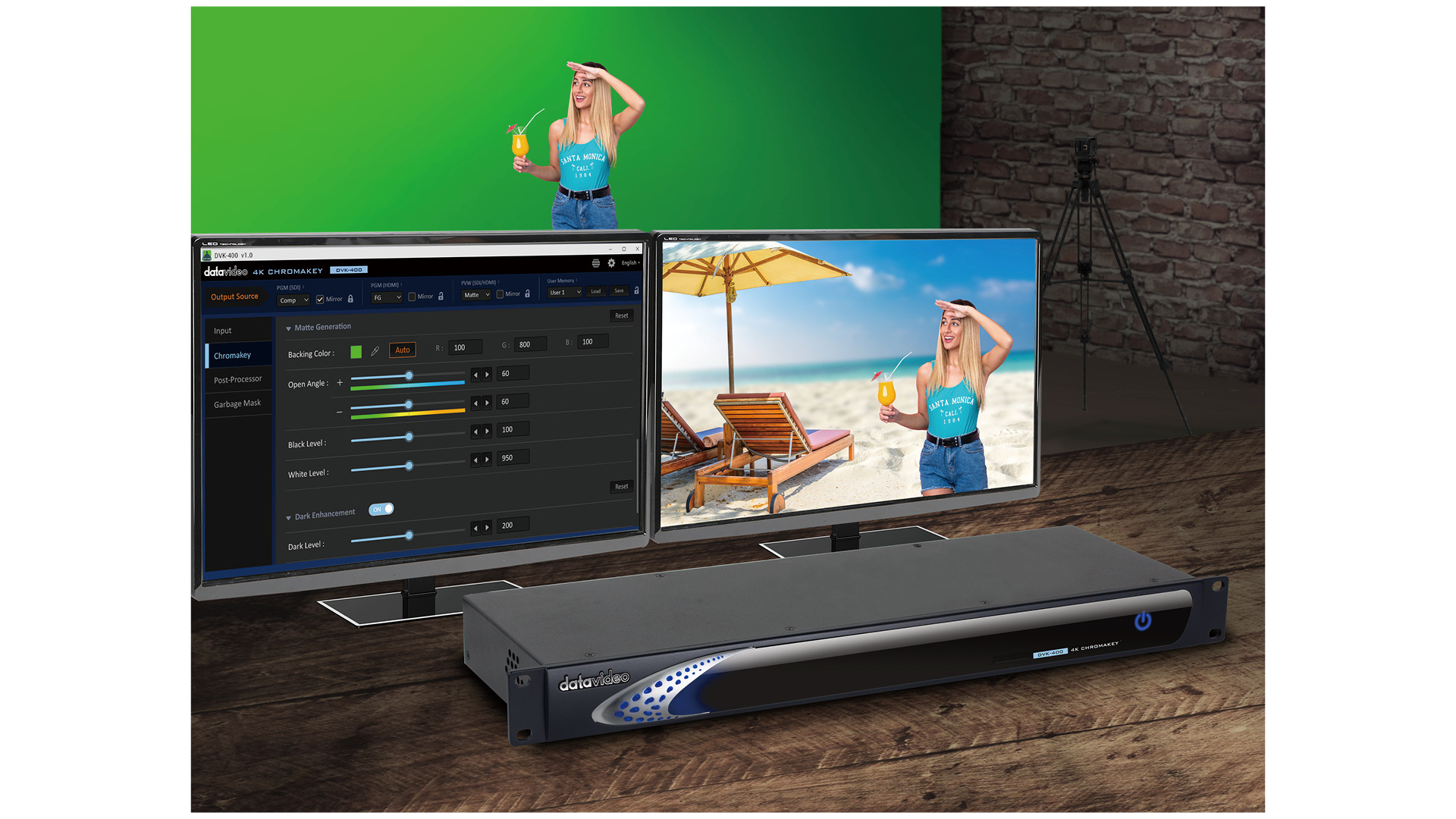 Datavideo DVK-400 4K 10 Bit Chromakey laite