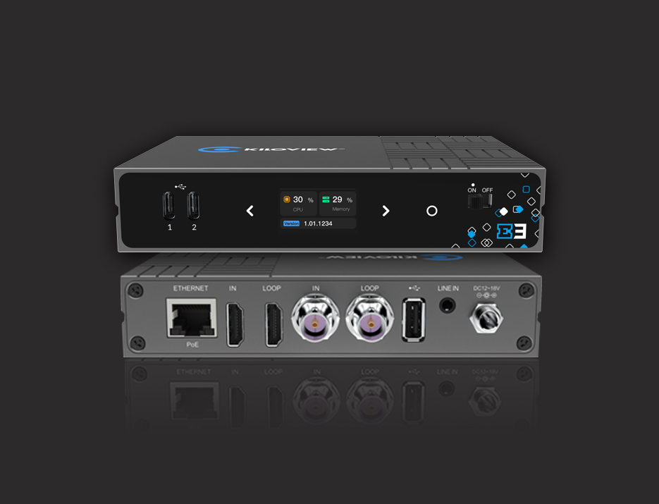 Kiloview Dual-Channel 4K HDMI & 3G-SDI HEVC Video Encoder