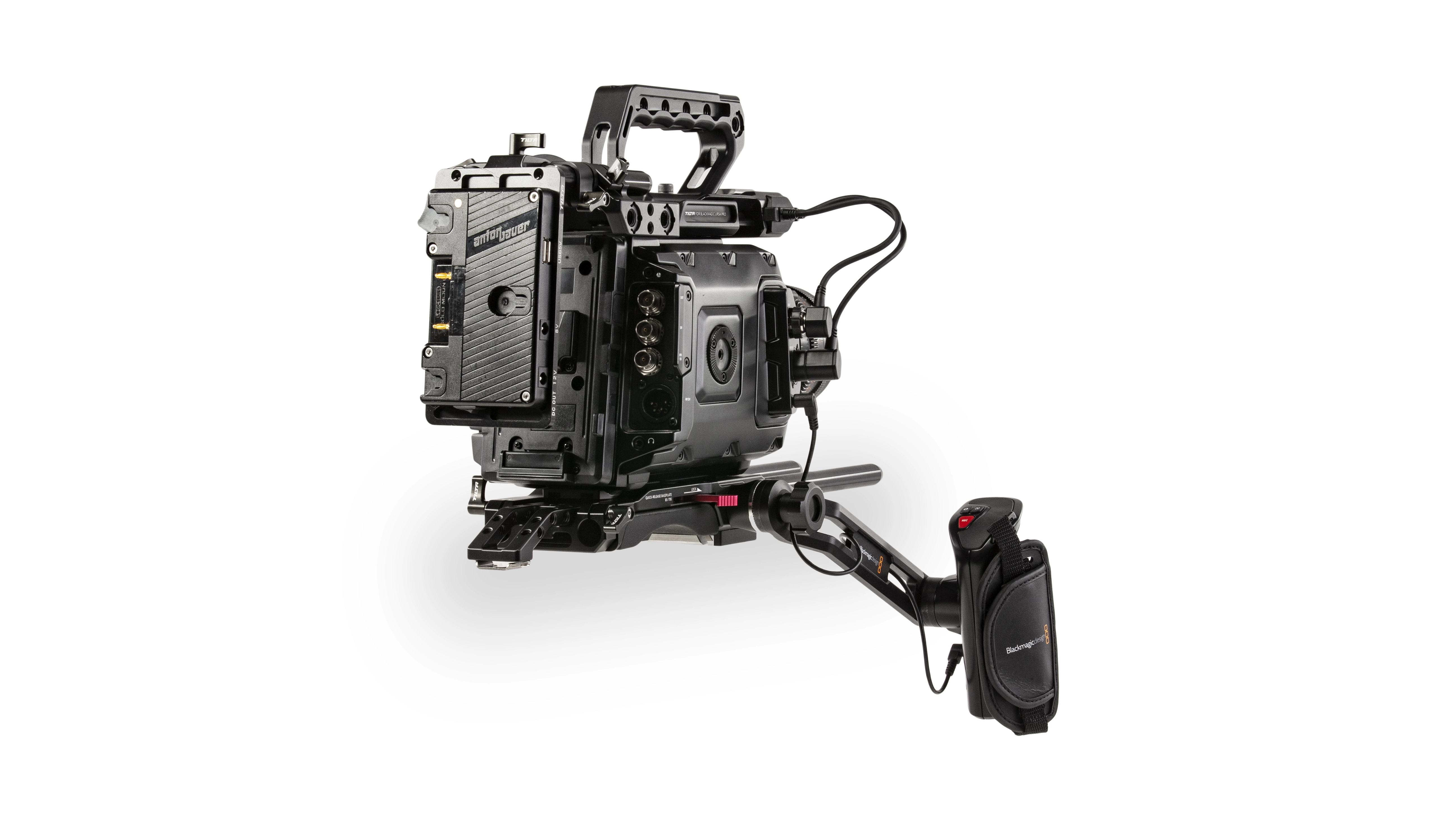 Tilta Cage Blackmagic URSA PROrig with battery plate gold mount