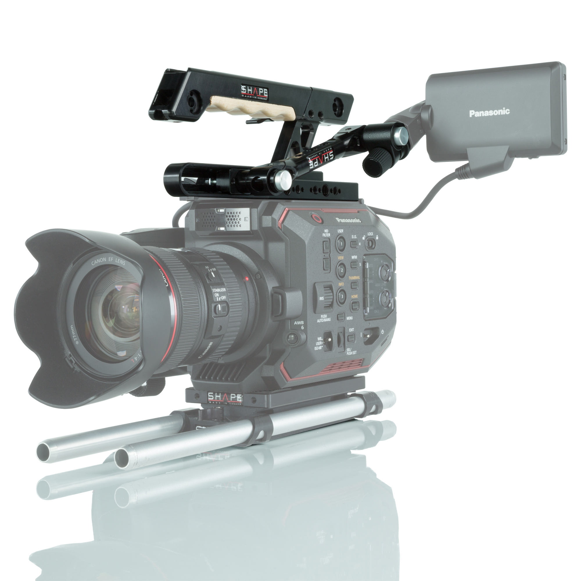 Shape PANASONIC AU-EVA1 TOP PLATE WITH HANDLE & EV