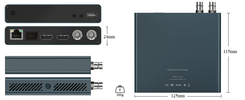 Science Image Flow 4K UpDownCross Converter w/12G-SDI & HDMI