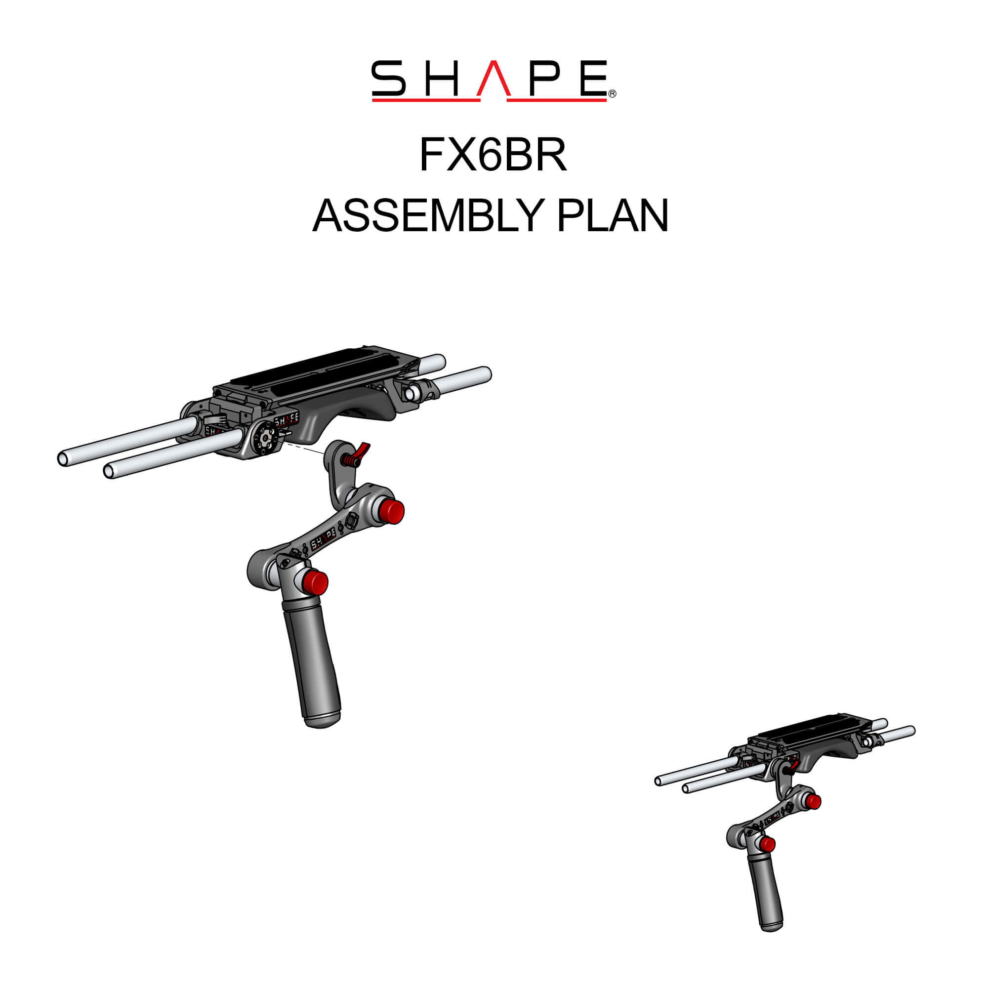 Shape Sony FX6 Baseplate withhandle