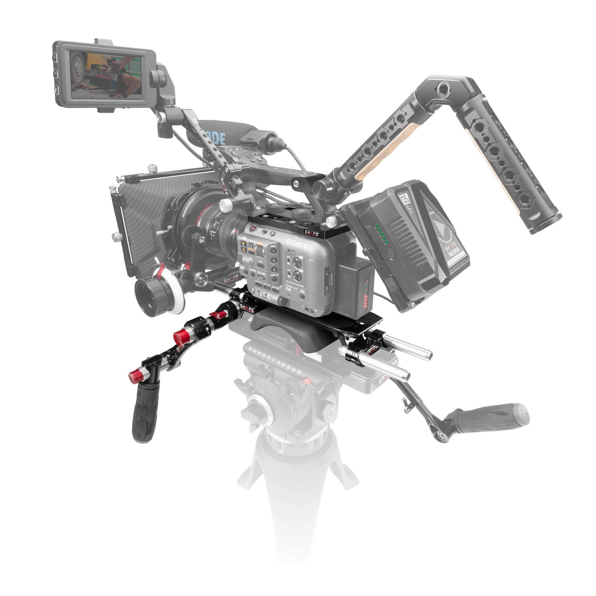 Shape Sony FX6 baseplate and top plate with handle