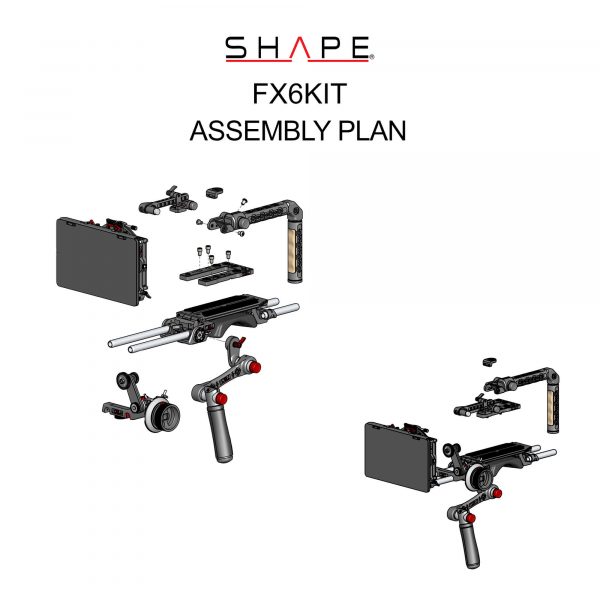 Shape Sony FX6 Kit inc. Baseplate Top H VF MB