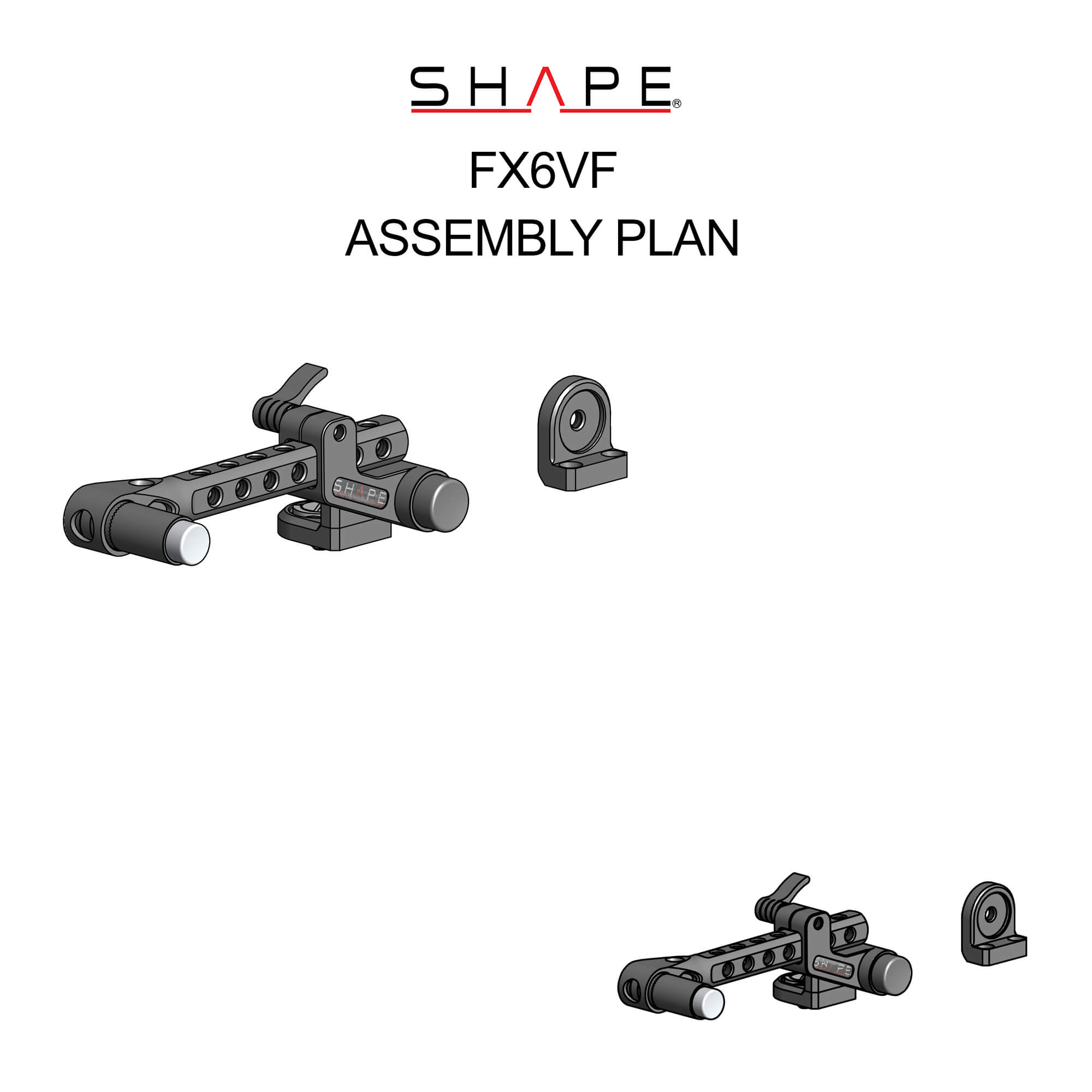 Shape Push-Button Viewfinder Mount for Sony FX6