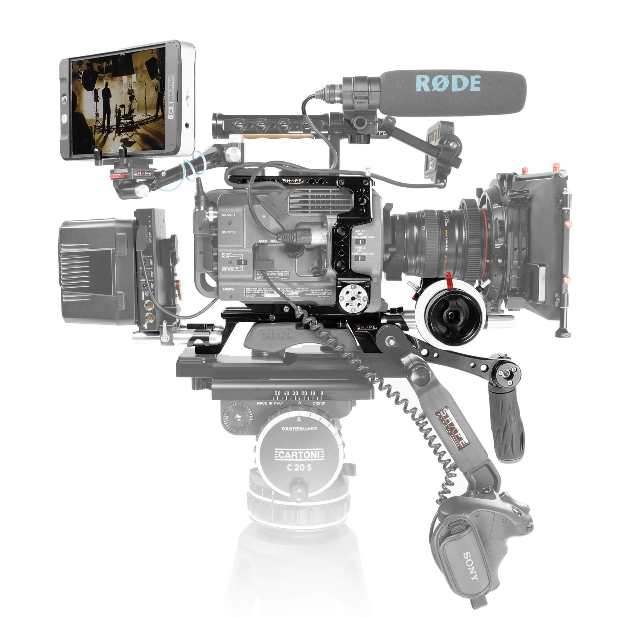 Shape Sony FX9 Universal QR Baseplate cage FF