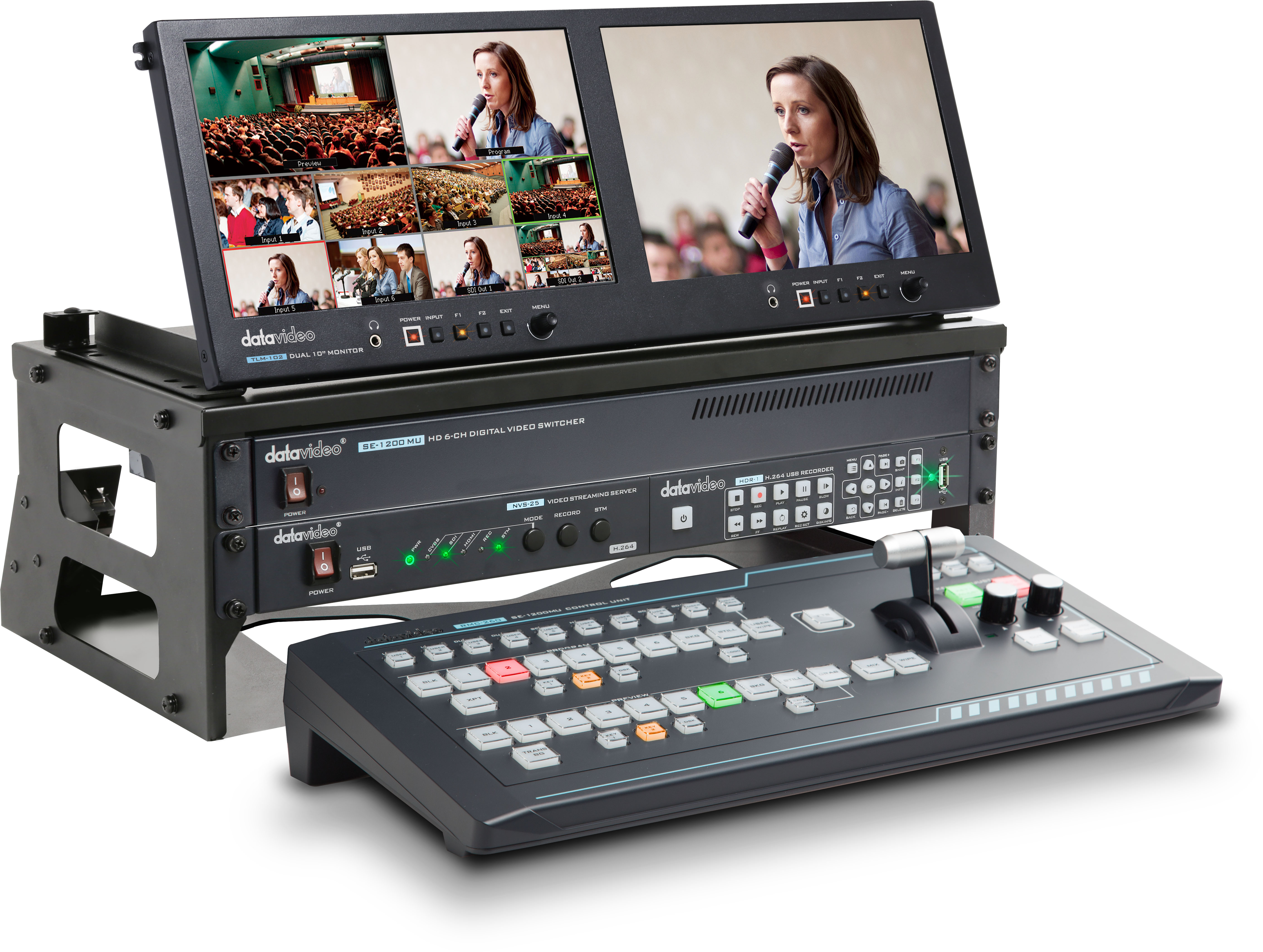 Datavideo GO-1200-STUDIO 6-ch SDI tuotantoyksikkö