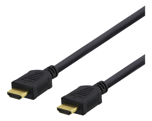 DELTACOum, 5 m, Ethernet, 4K UHD, musta