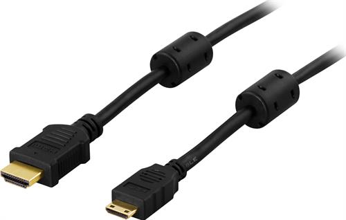 HDMI-kaapeli, HDMI-kaapeli, HDMI uros - HDMI mini uros, 5m