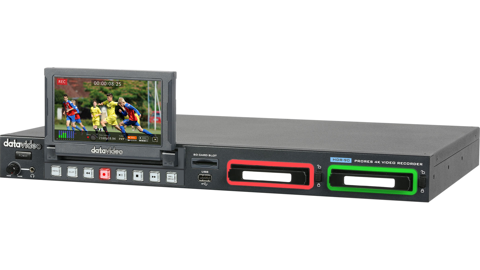 Datavideo HDR-90 4K ProRes videotallennin