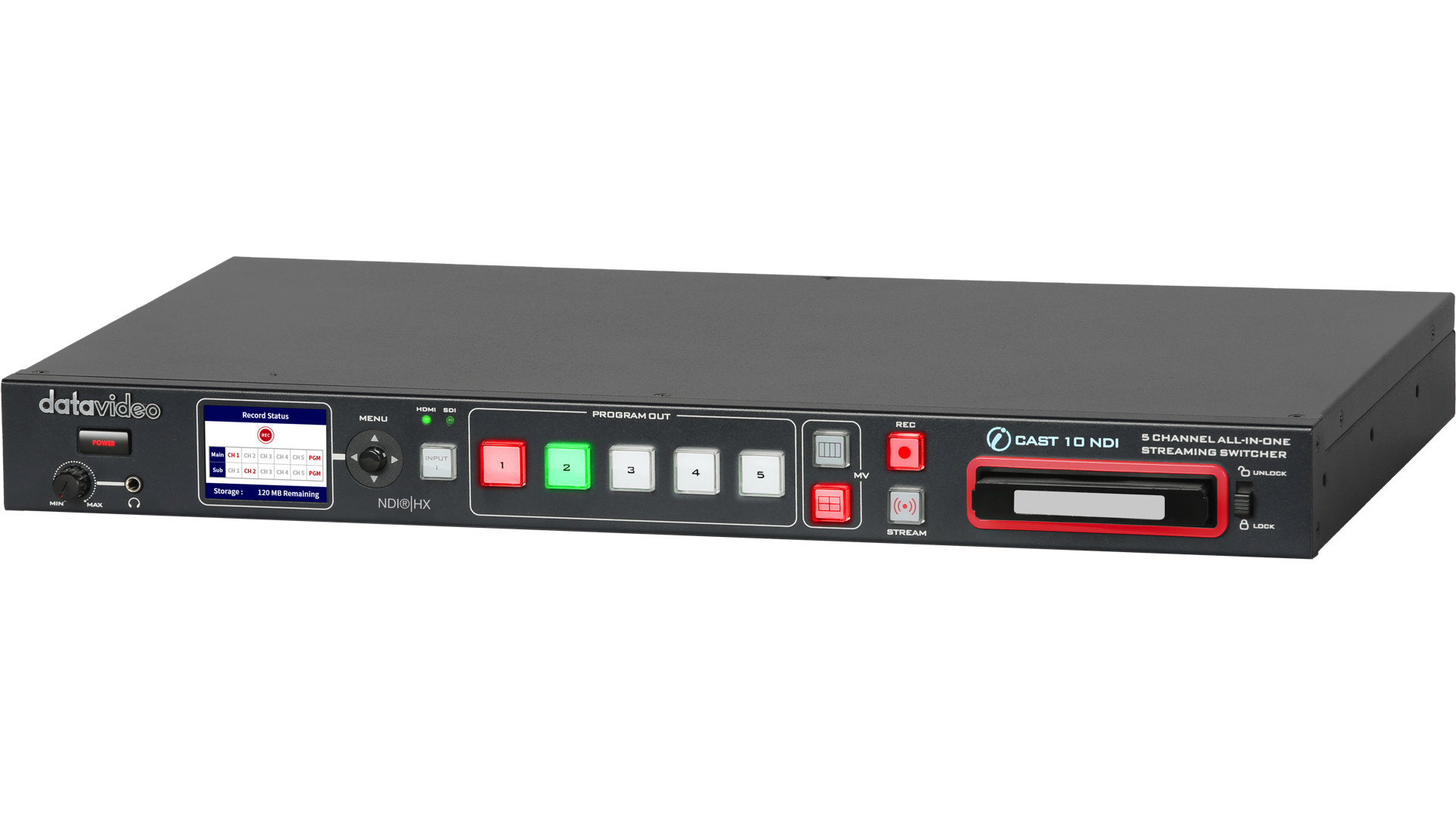 Datavideo iCast-10NDI 5-ch streaming mikseri