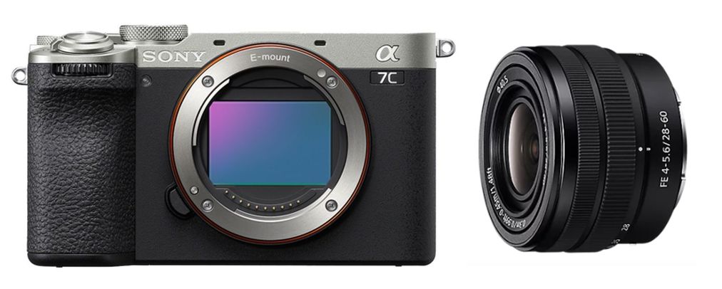 Sony A7C II -kompaktikamera & 28-60mm objektiivi