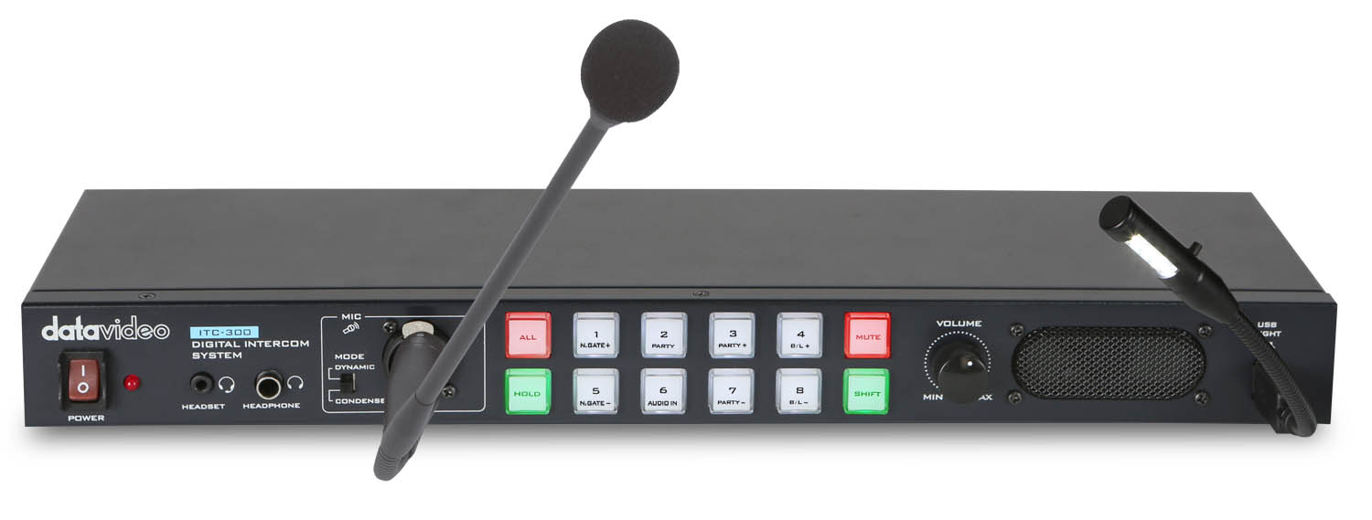 Datavideo ITC-300 IP-Intercom tally järjestelmä