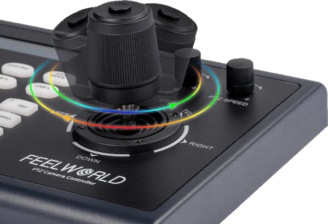 FEELWORLD KBC10 PTZ Camera Controller with Joystick and Keyb