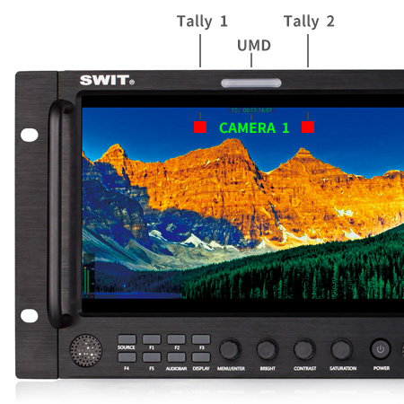 Swit 9 tuuman LCD Rack-mount monitori
