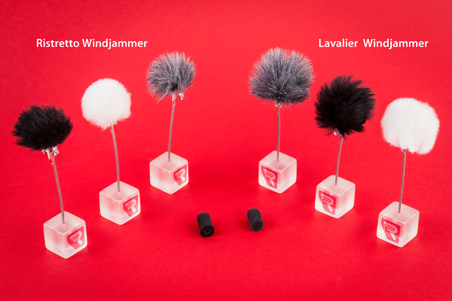 Rycote Grey Lavalier Windjammer - pair, 