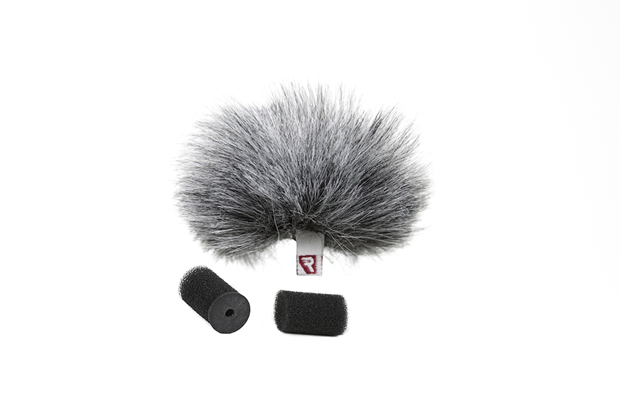 Rycote Grey Lavalier Windjammer - pair, 