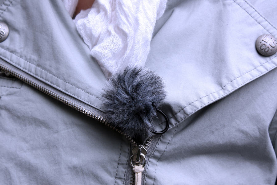 Rycote Grey Lavalier Windjammer - pair, 