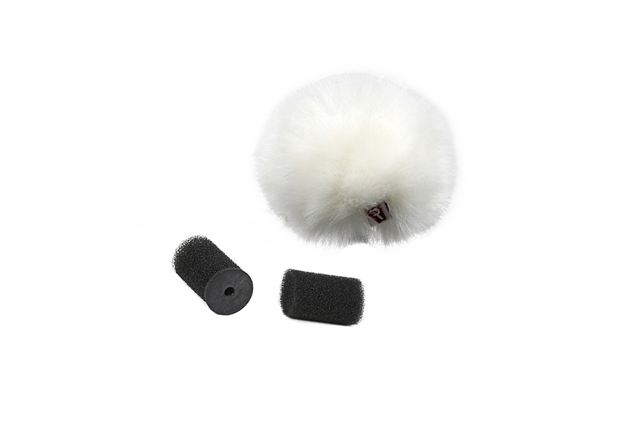 Rycote White Lavalier Windjammer - pair, 