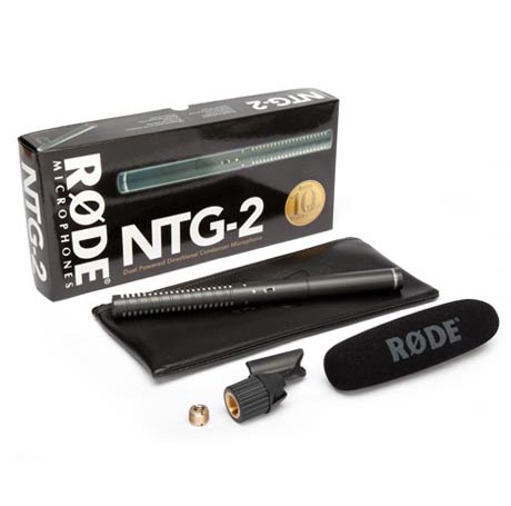 Rode NTG-2 mikrofoni AA ja P48, 