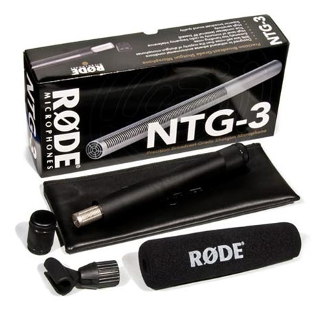 Rode NTG-3ikrofoni P48, 