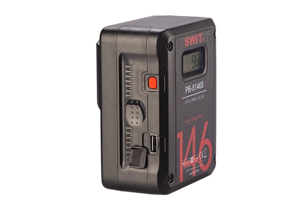 Swit PB-S146S 146W V-mount akku liittimillä