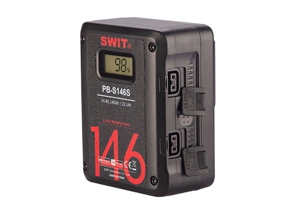 Swit PB-S146S 146W V-mount akku liittimillä