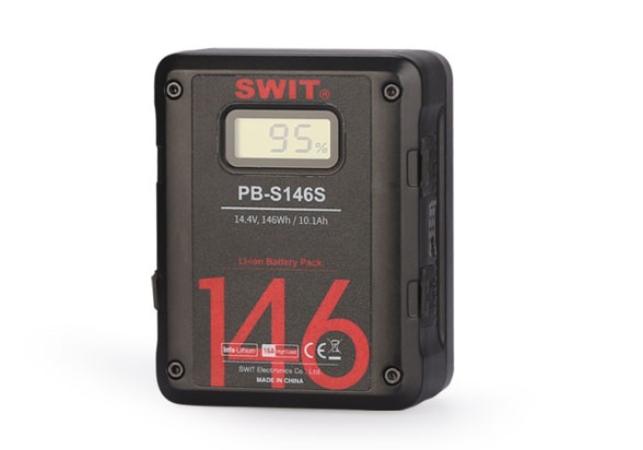 Swit PB-S146S 146W V-mount akku liittimillä